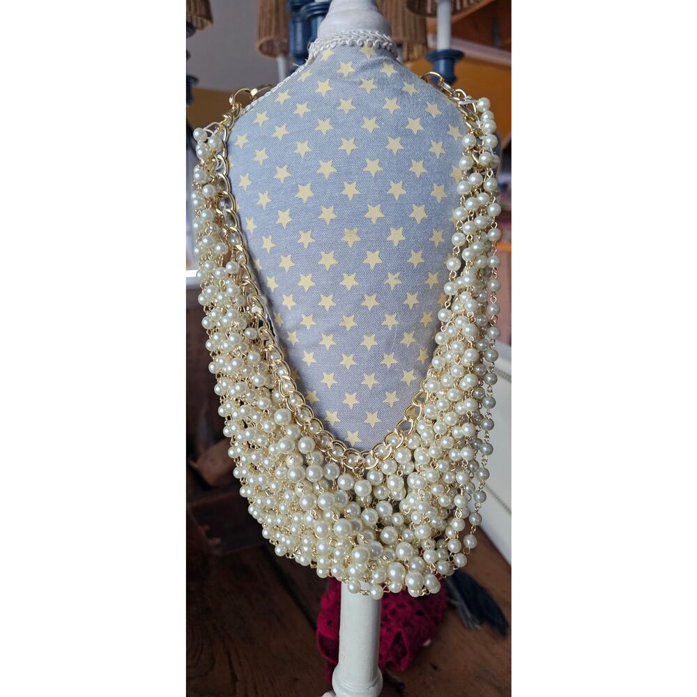 Vintage Fornash Multi-Strand Pearl Torsade Statement Necklace